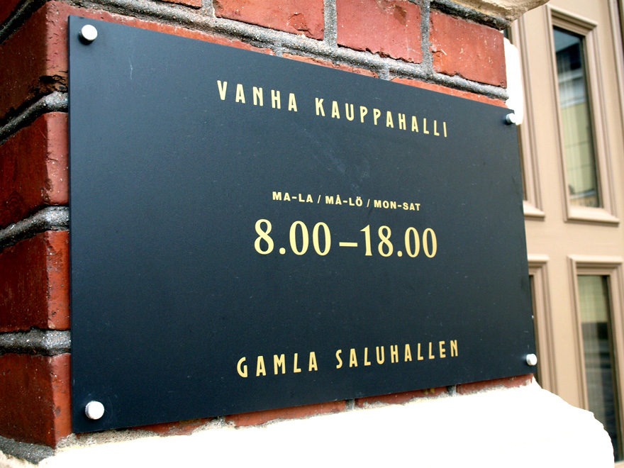 Les horaires d'ouverture de Vanha kauppahalli