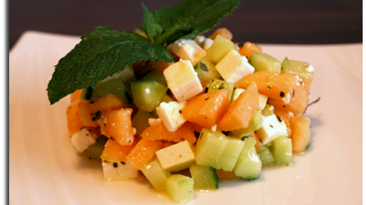 Tartare De Melon Feta Concombre Et Menthe Tartare de melon, concombre et feta à la menthe - Cookismo