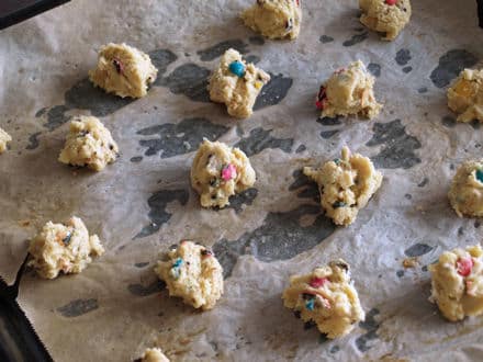 Cookies avant cuisson