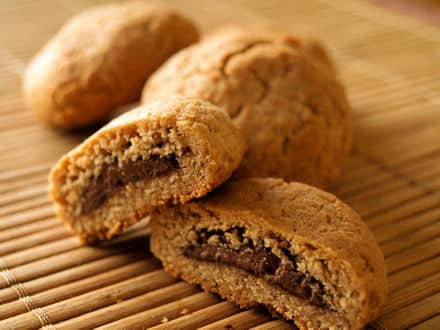 Cookies au nutella, farine de châtaigne