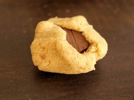 Cookies à la farine de châtaigne (coeur chocolat) - Cookismo