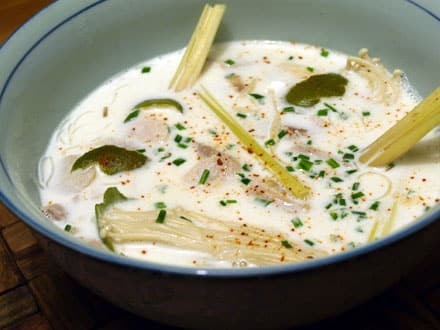 Soupe thaÏe coco-poulet Tom Kha Gai