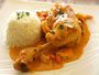 recette mijoté de poulet aux crevettes, sauce coco