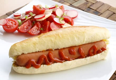 Hot dog - saucisse de francfort