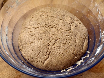 Pâte à pain au sarrasin après pousse