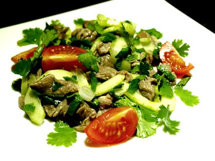 Salade de boeuf à la thaïe