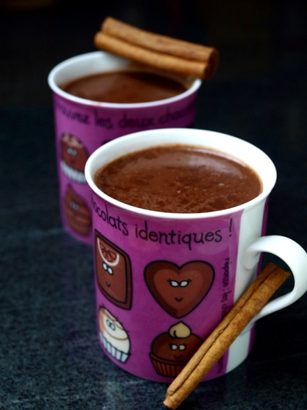 Chocolat chaud au lait d'amande (sans lactose)