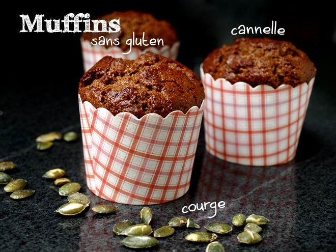 Muffins cannelle-courge (sans gluten)