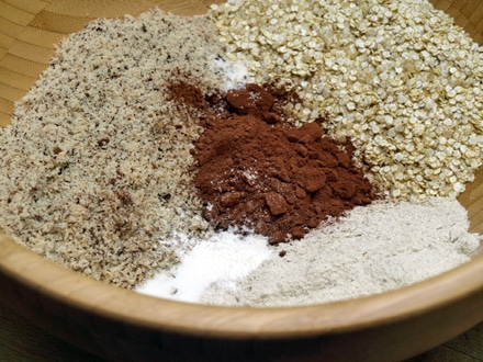 Ingrédients secs gâteau chocolat quinoa