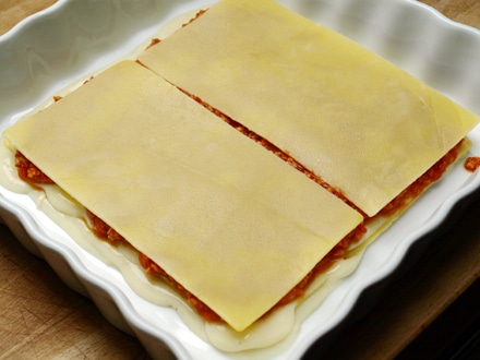 Dressage des lasagnes végétariennes (sans gluten, sans lactose) 4