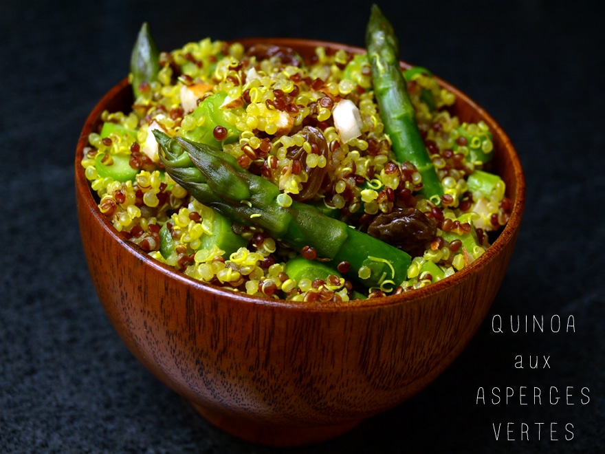 Salade de quinoa aux asperges vertes