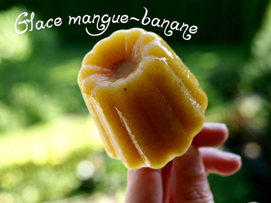 bâtonnet de glace mangue-banane