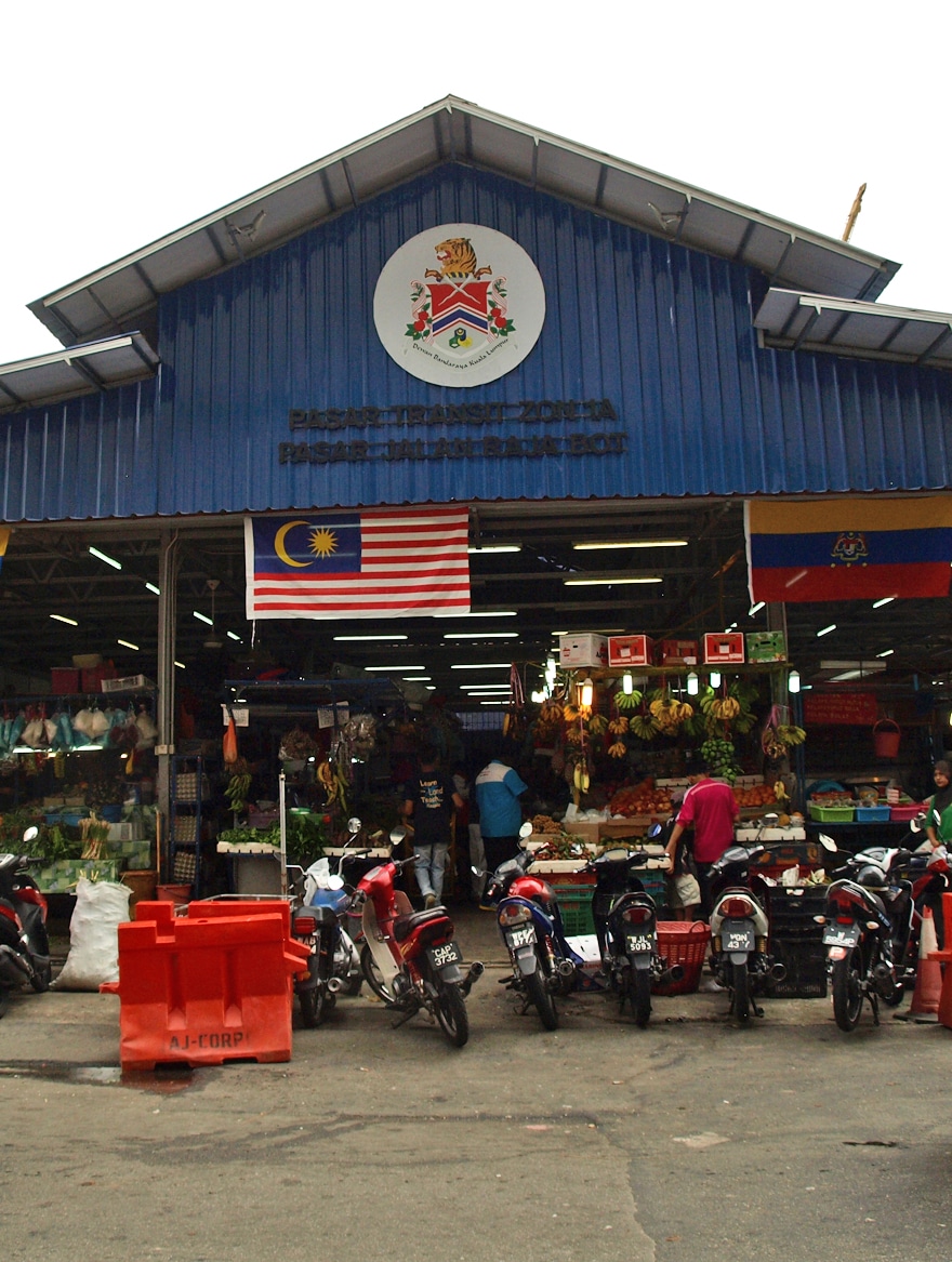 L'entrée du marché de CHow Kit à Kuala Lumpur