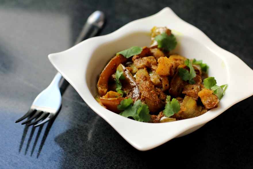Curry d'aubergine - Eggplant curry