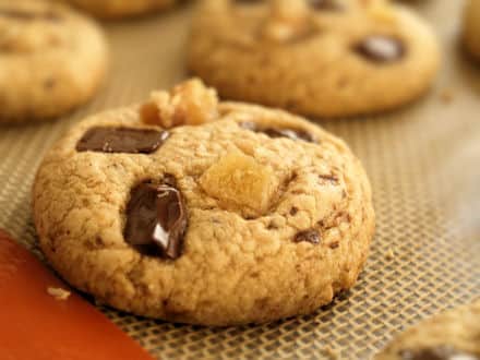 Cookies chocolat, noisette & châtaigne sans gluten, sans lactose