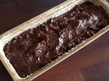 Cake chocolat-sésame avant cuisson