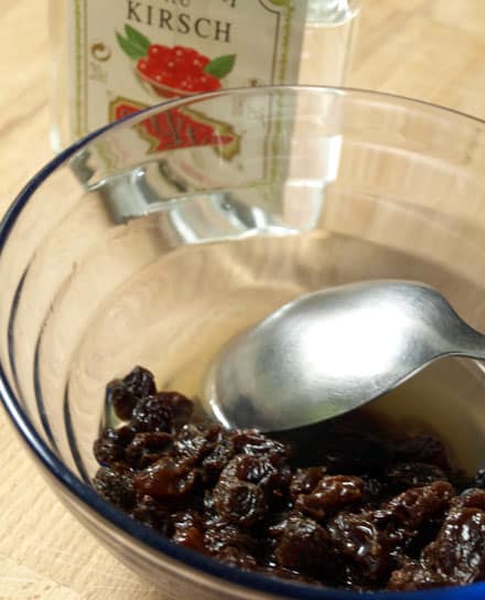 Raisins imbibés de kirsch