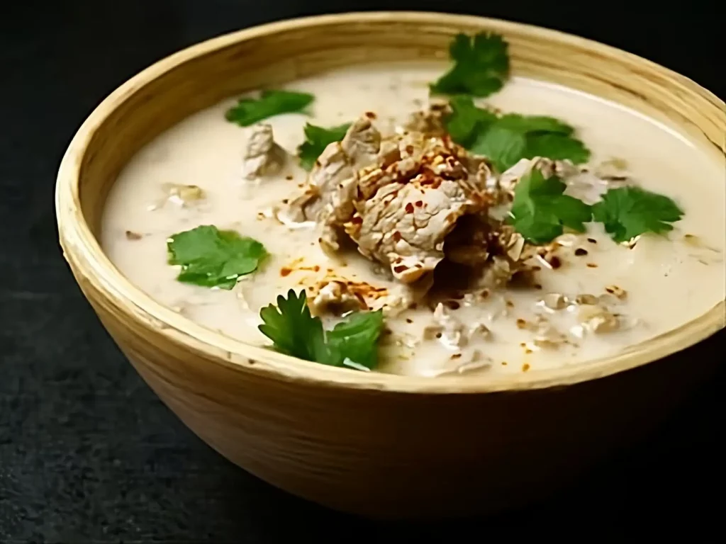soupe porc coco coriandre