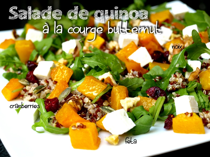 Salade de quinoa à la courge butternut