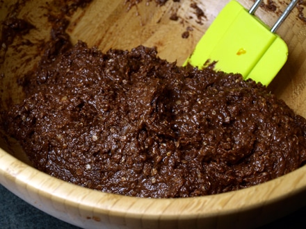 Pâte à gâteau chocolat-quinoa sans gluten