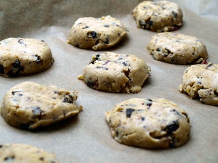 Cookies sans gluten avant cuisson