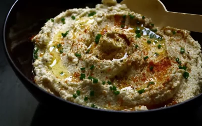 Houmous aux pois chiches germés
