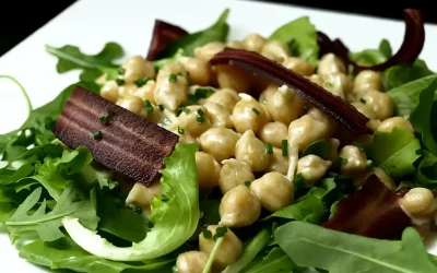 Salade de pois chiches germés