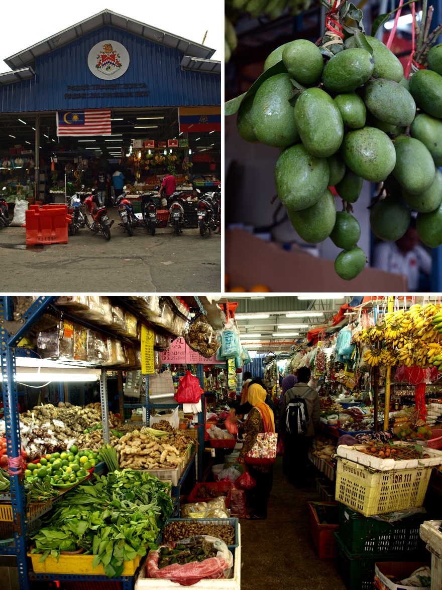 Le marché couvert de Chow Kit à Kuala Lumpur