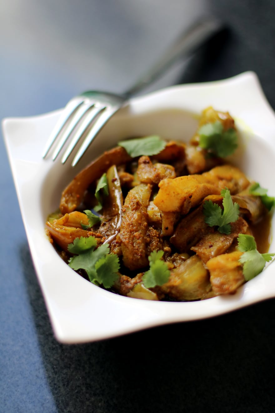 Curry aubergine - Eggplant curry